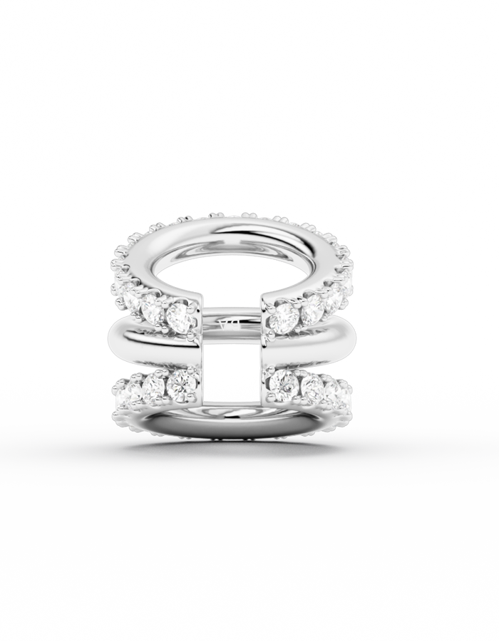 Mary diamond earcuff