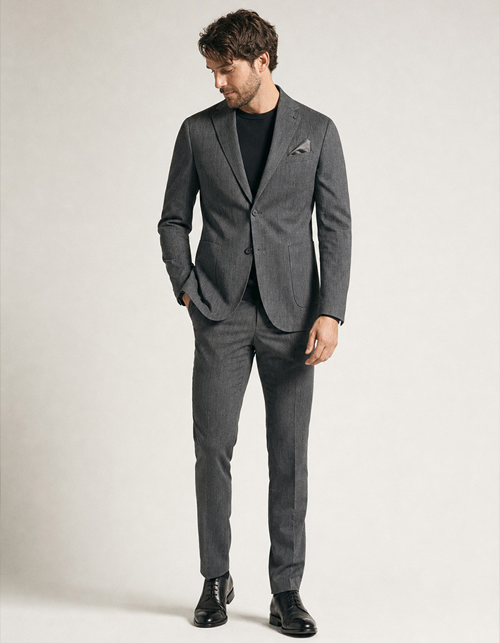 DiCliffer36 SE linnen broek met stretch donkerbruin