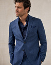DiNick AT blazer in linnenmix donkerblauw