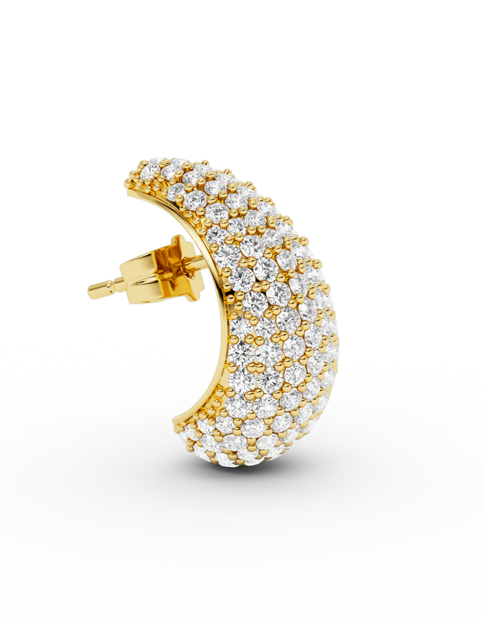Blub diamond earstud - small