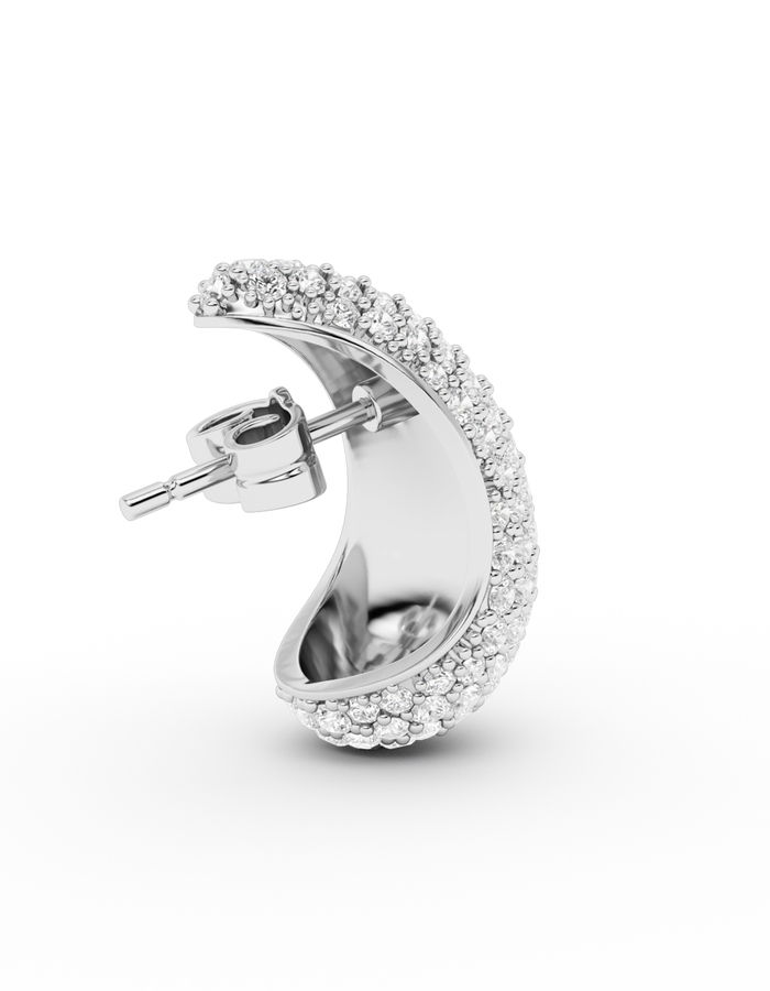 Blub diamond earstud - small