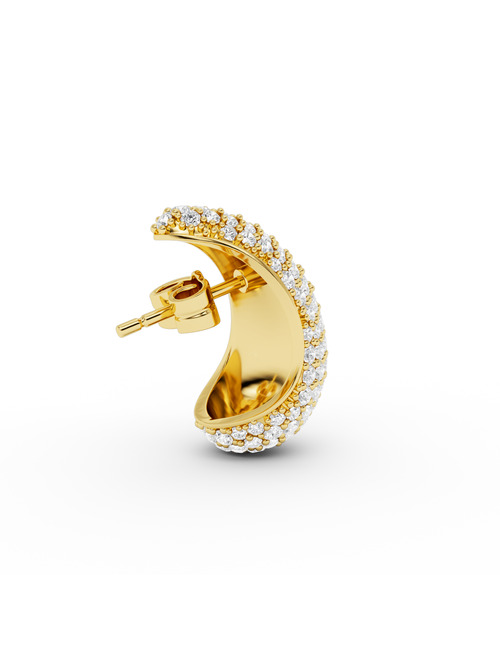 Blub diamond earstud - small