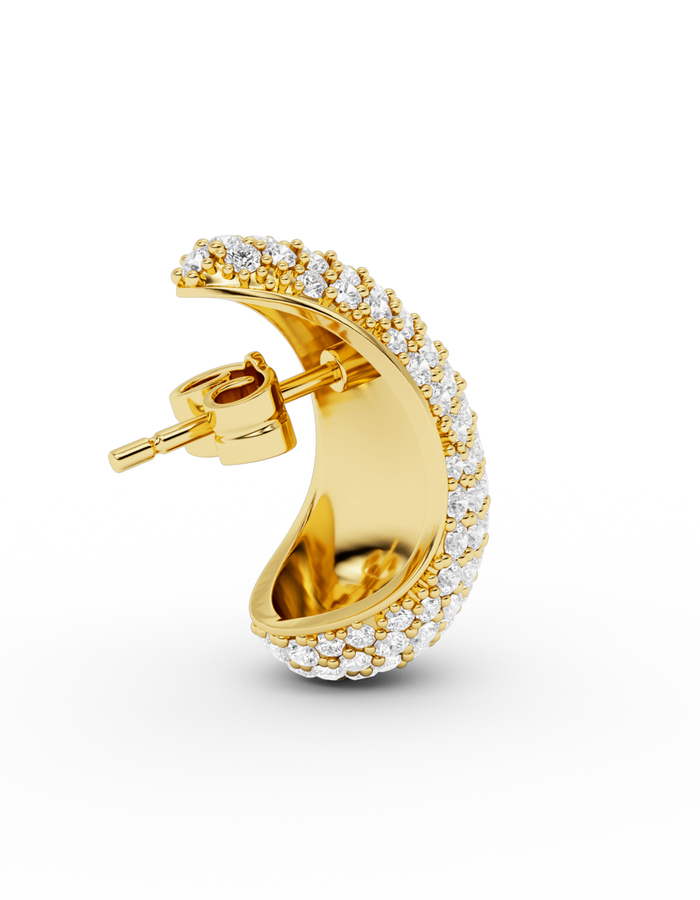 Blub diamond earstud - small