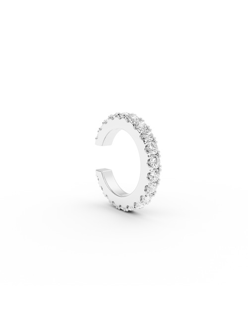 Classic Diamond earcuff 10 mm zilver