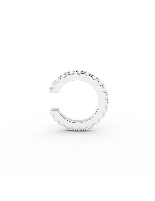 Classic Diamond earcuff 10 mm zilver