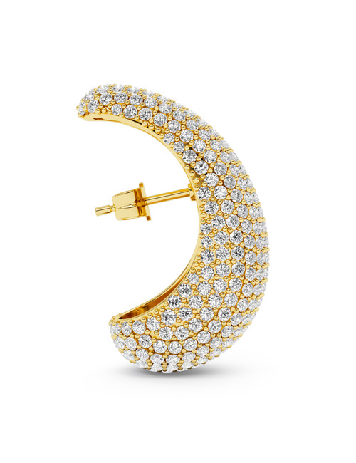 Bulb diamond earstud