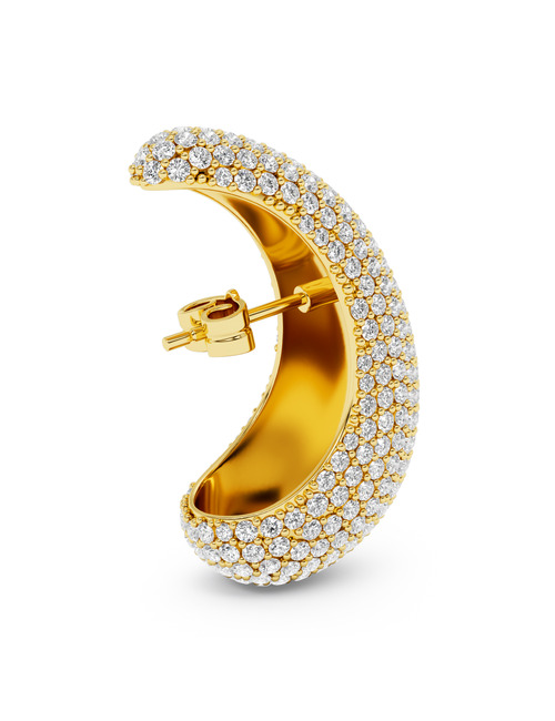 Bulb diamond earstud