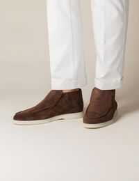 City Loafer en daim Softey® brun chocolat