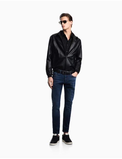 Jeans met stretch slim fit donkerblauw