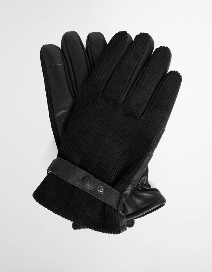 Gants en cuir Nelson noir