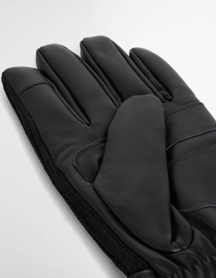 Gants en cuir Nelson noir
