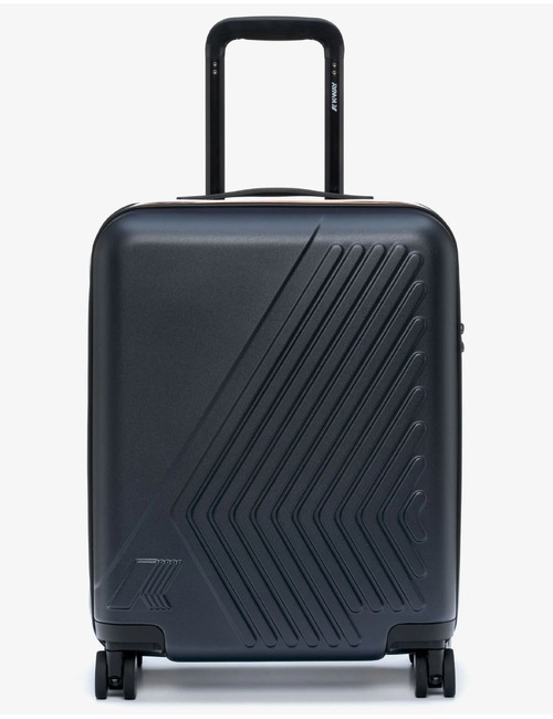 Eudoxie Logo handbagage trolley met TSA-slot blauw
