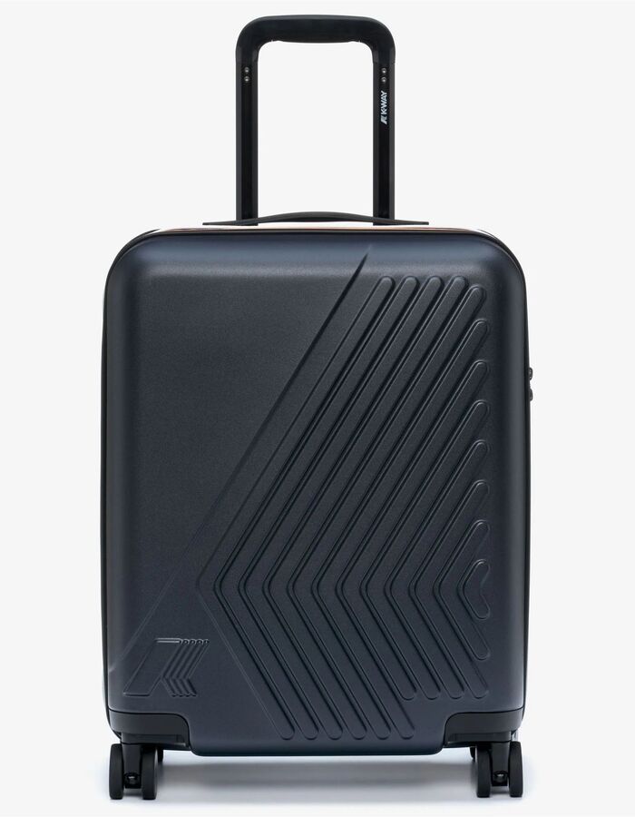 Eudoxie Logo handbagage trolley met TSA-slot blauw