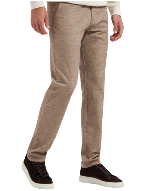 Pantalon Slim Fit stretch brun