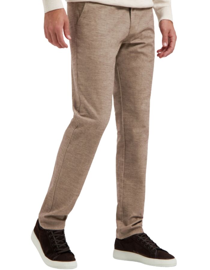 Pantalon Slim Fit stretch brun