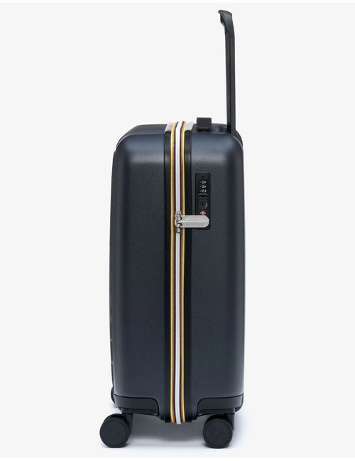 Eudoxie Logo handbagage trolley met TSA-slot blauw