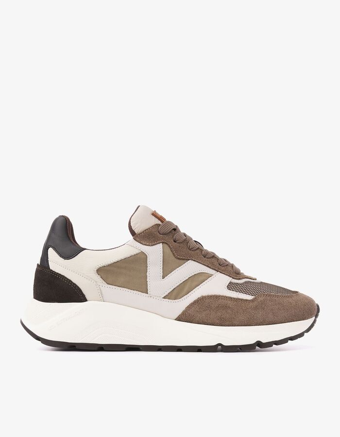Owen Cody sneaker met suède details bruin