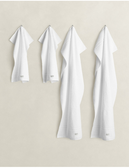 4-Pack Premium Towels handdoekenset in biologisch katoen wit