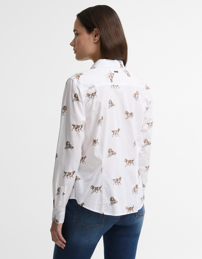 Hondenprint blouse van katoen
