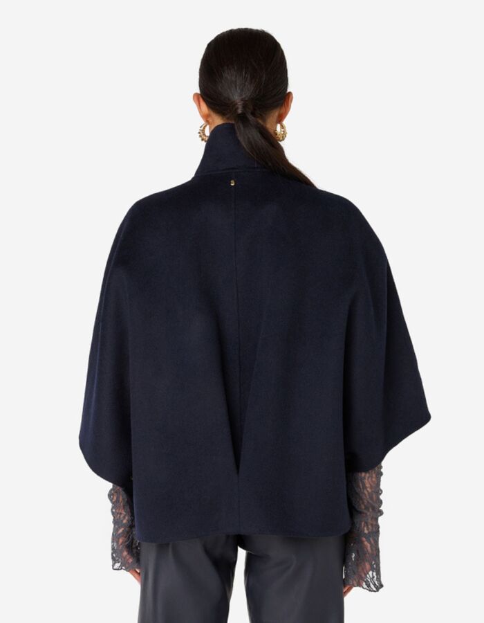 Ibana korte mantel navy
