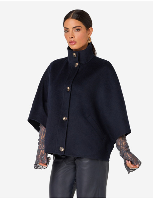 Ibana korte mantel navy