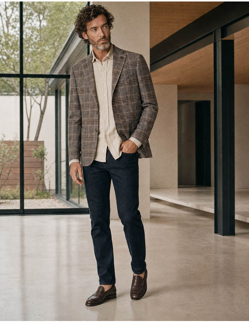 Santaniello Biagio modern fit blazer beige