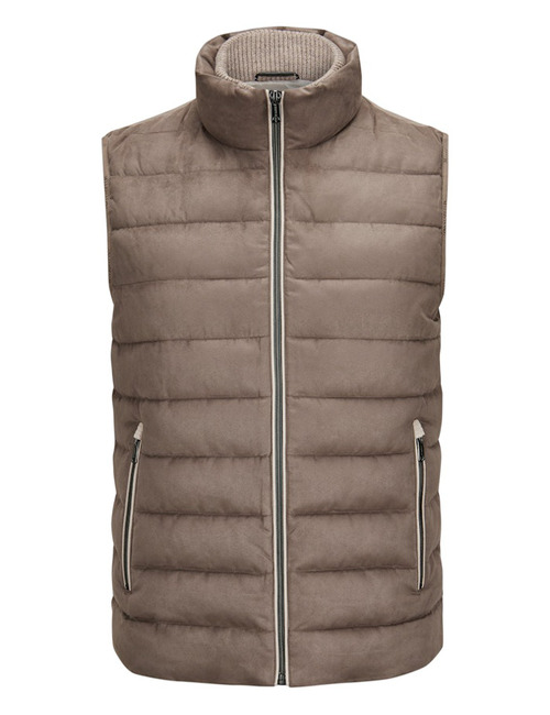MSDawson microvelours bodywarmer met SORONA® taupe