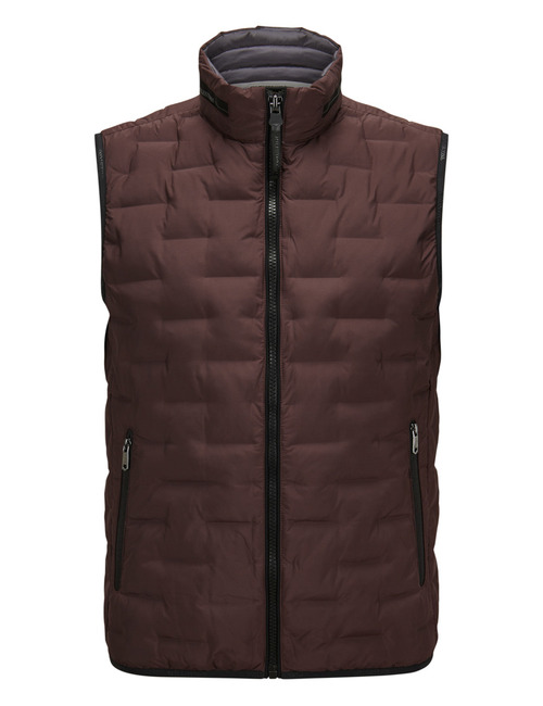 MSMalcom lichtgewatteerde bodywarmer met SORONA® roestbruin