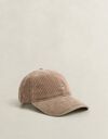Corduroy pet met geborduurd schildlogo