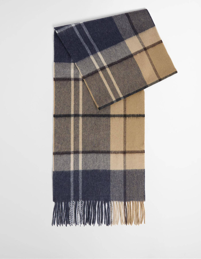 Carrbridge sjaal in wol-kasjmiermix Birchwood Dress Tartan