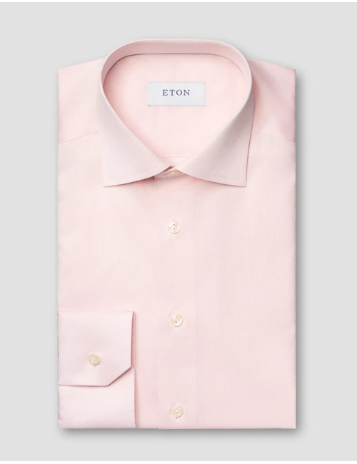 Slim fit Signature Twill hemd roze