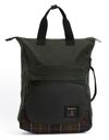 Rugzak met tartandetail sage