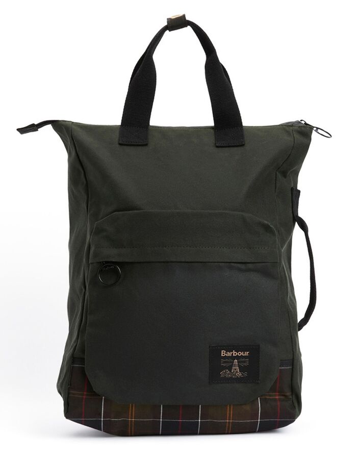 Rugzak met tartandetail sage