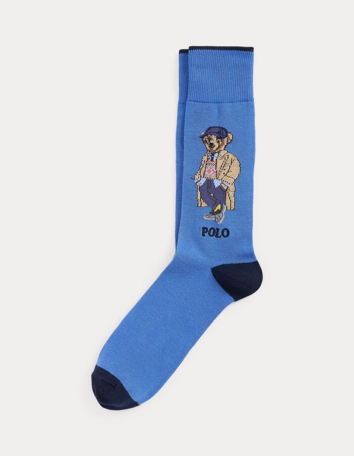 Polo Bear crew sokken blauw
