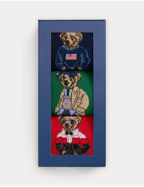 3-pack crew sokken in assorted kleuren