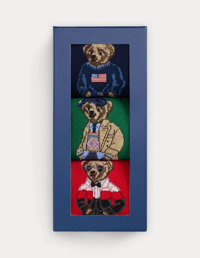 3-pack crew sokken in assorted kleuren