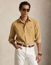 Custom fit corduroy hemd classic camel