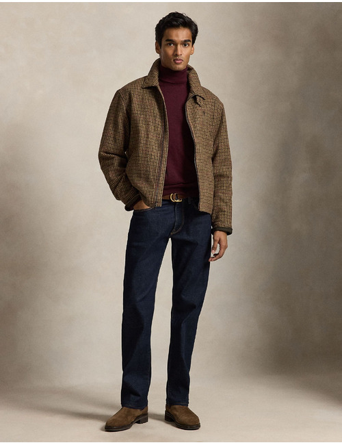 Washable wool rolkraagtrui aged wine heather