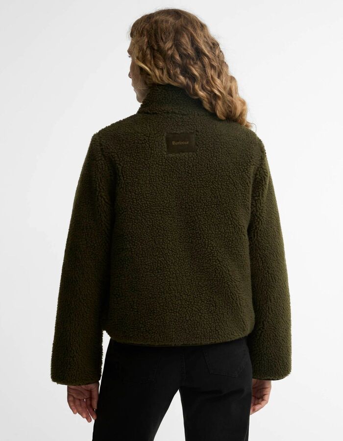Elenora - Veste polaire avec col montant olive