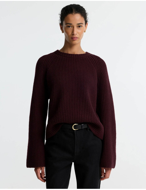 Barbour lange mouw pull rood