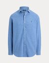 Custom fit performance twill hemd blauw gemêleerd