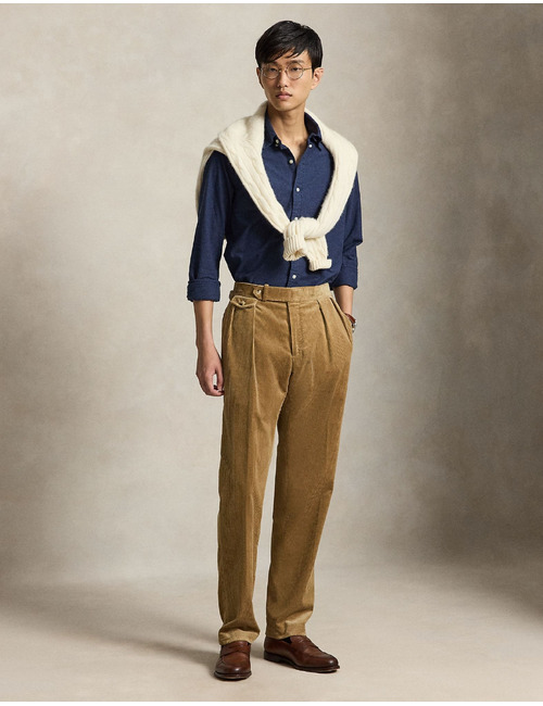 Custom fit oxford hemd gemêleerd grijs