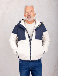 Samson 4.0 Orsetto veste polaire à capuche bleu écru