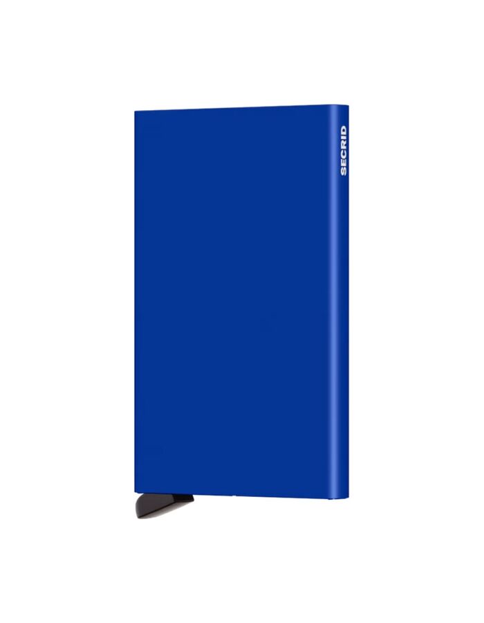 Cardprotector aluminium kaarthouder blauw