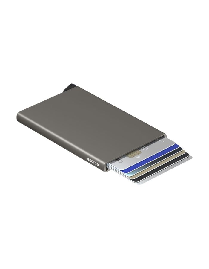 Cardprotector aluminium kaarthouder met RFID earth grey