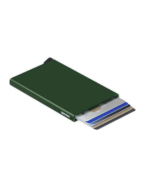 Cardprotector aluminium kaarthouder met RFID groen