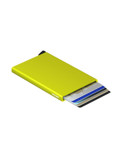 Cardprotector aluminium kaarthouder met RFID lime