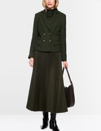 Getailleerde double-breasted blazer forest night new