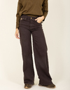 Palazzo pantalon wide fit - avec comfort stretch brun