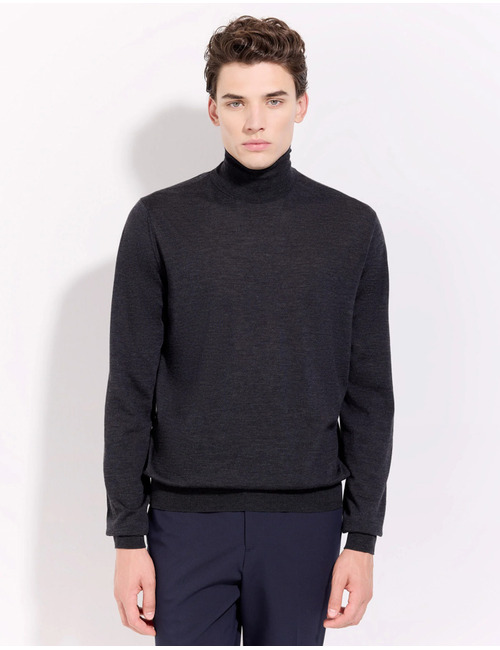 coltrui in Royal Merino wol antracietgrijs